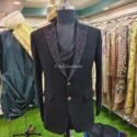 Men 5 Piece Blazer Suit for Wedding Black Blazer for Men Wedding Online KLQIB-BLZ-4447