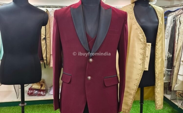 blazer 5 piece suit for men wedding