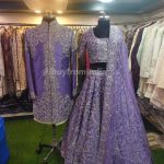 Bride Groom Dress for Marriage Couple Matching Dress For Wedding KLQCD-1124 Violet Couple Dress For Engagement