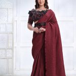 Designer Saree Maroon RKDS-9894-191090