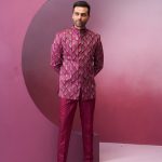 Jodhpuri Suit For Men Wedding RKL-JPST-RBZ-4210 Maroon Men Reception Dress