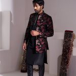 Indo Western Dress For Men Black RKL-RBZ-4102 Men Reception Dress