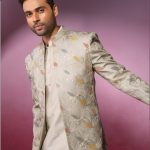 Modi Jacket for Men Kurta Pajama Jacket Set Cream Customized Plus Size Dress for Men RKL-MD-RBZ-3804