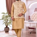 Modi Jacket for Men Kurta Pajama Modi Jacket Set Sandal RK-MDJKT-1112