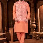 Modi Jacket for Men Kurta Pajama Modi Jacket Set Mango Orange RK-MDJKT-1116