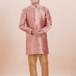 Boy Kurta Pajama Online Pink Gold RKL-BYKUR-11986-204409