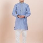 Boy Kurta Pajama Online Light Blue White RKL-BYKUR-11986-204413