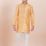 Boy Kurta Pajama Online Yellow White RKL-BYKUR-11986-204418