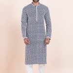 Men Kurta Pajama Online Plus Size Dress for Men Multicolor White RKL-KUR-11954-204148