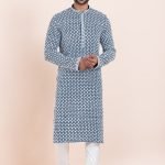 Men Kurta Pajama Online Plus Size Dress for Men Multicolor White RKL-KUR-11954-204149