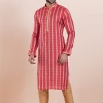 Men Kurta Pajama Online Plus Size Dress for Men Red Gold RKL-KUR-11987-204439