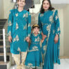 Family Matching Dress Set MOTHER DAUGHTER FATHER Twinning Dress IBI-9992G Traditional Family Combo Dress for Birthday Theme