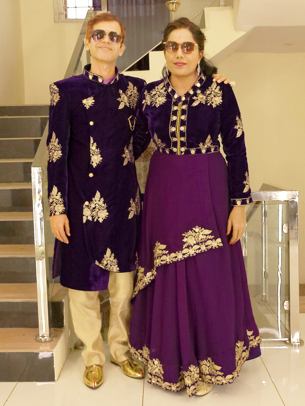 Family Matching Dress Set MOTHER DAUGHTER SON FATHER Twinning Dress IBI-9994BG Violet Western Family Matching Dress for Birthday Theme