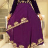 Long Gown IBI-9994WMN Violet Indo Western Gown for Women