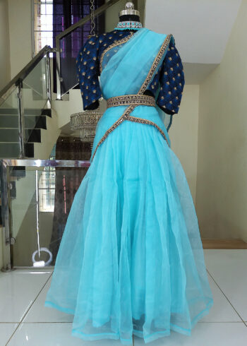 Lehenga IBI-9991WMN Sky Blue Fully Stitched Lehenga Choli for Women