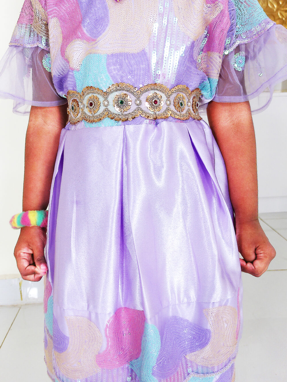 Family Matching Dress Set MOTHER DAUGHTER FATHER Twinning Dress IBI-9996G Lavender Western Family Combo Dress for Birthday Theme