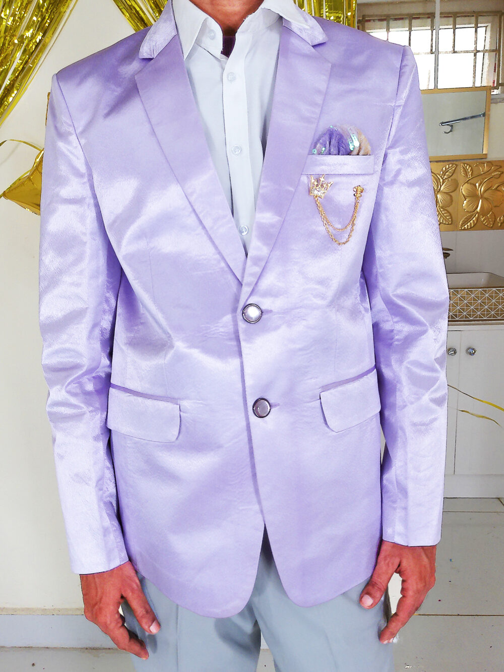 Men Dress IBI-9996MN Lavender Blazer for Men