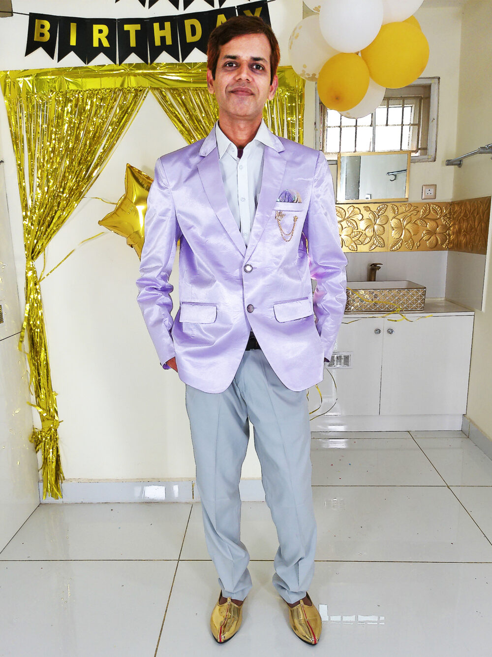 Men Dress IBI-9996MN Lavender Blazer for Men