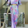 Readymade Saree IBI-9997SRE Lavender 2 Min Ready to Wear Saree with Stitched Blouse