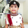 Girl Baby Birthday Dress IBI-9999GL Off White Maroon Girl Birthday Party Dress