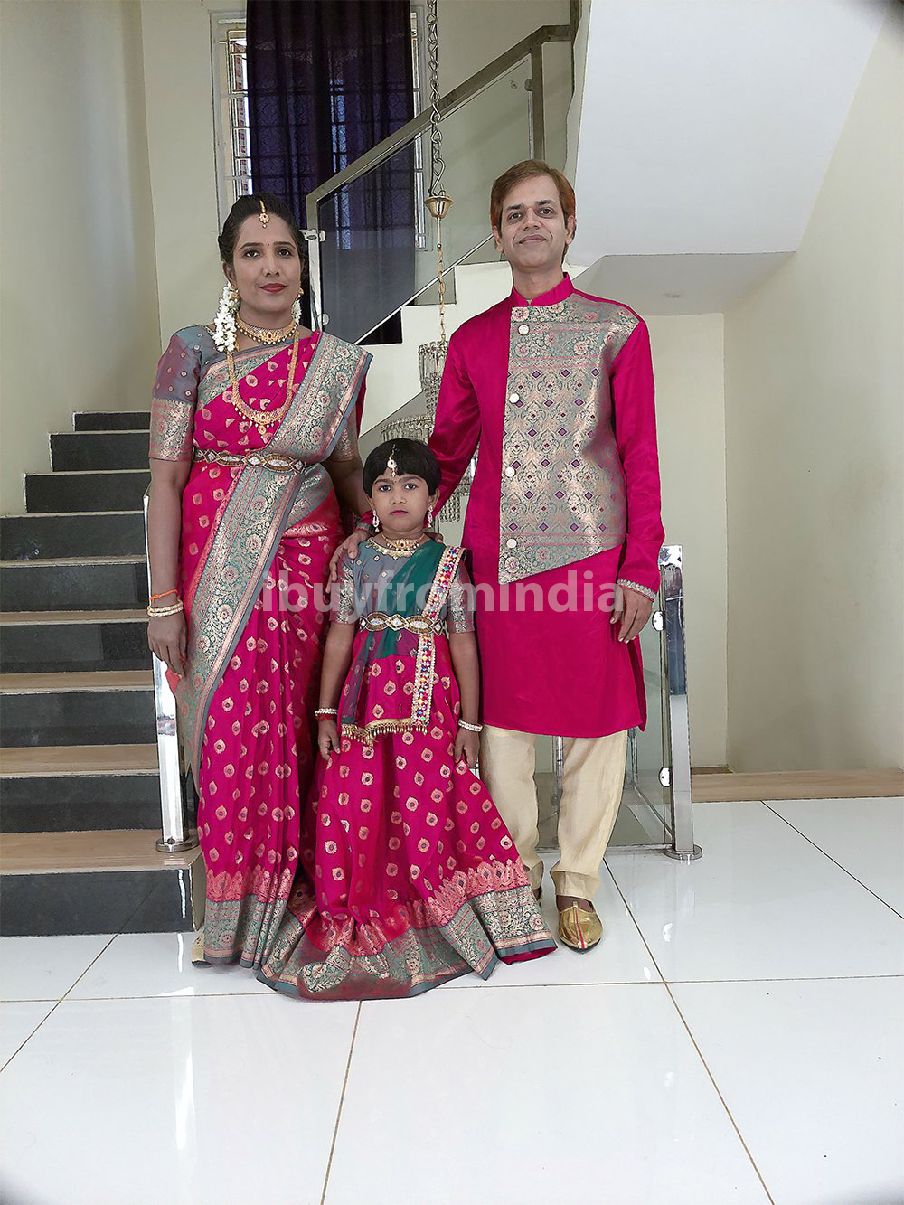 Family Matching Dress Set MOTHER DAUGHTER SON FATHER Twinning Dress IBUY-1BG Traditional Family Matching Dress for Birthday Theme Naming ceremony