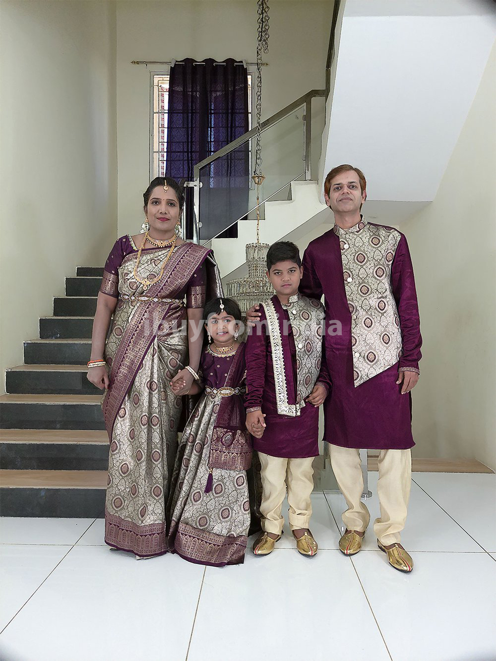 Family Matching Dress Set MOTHER DAUGHTER SON FATHER Twinning Dress IBUY-2BG Traditional Family Matching Dress for Birthday Theme Naming ceremony