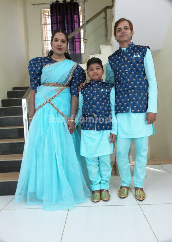 Family Matching Dress Set MOTHER FATHER SON Twinning Dress IBUY-5B Traditional Family Combo Dress for Birthday Theme