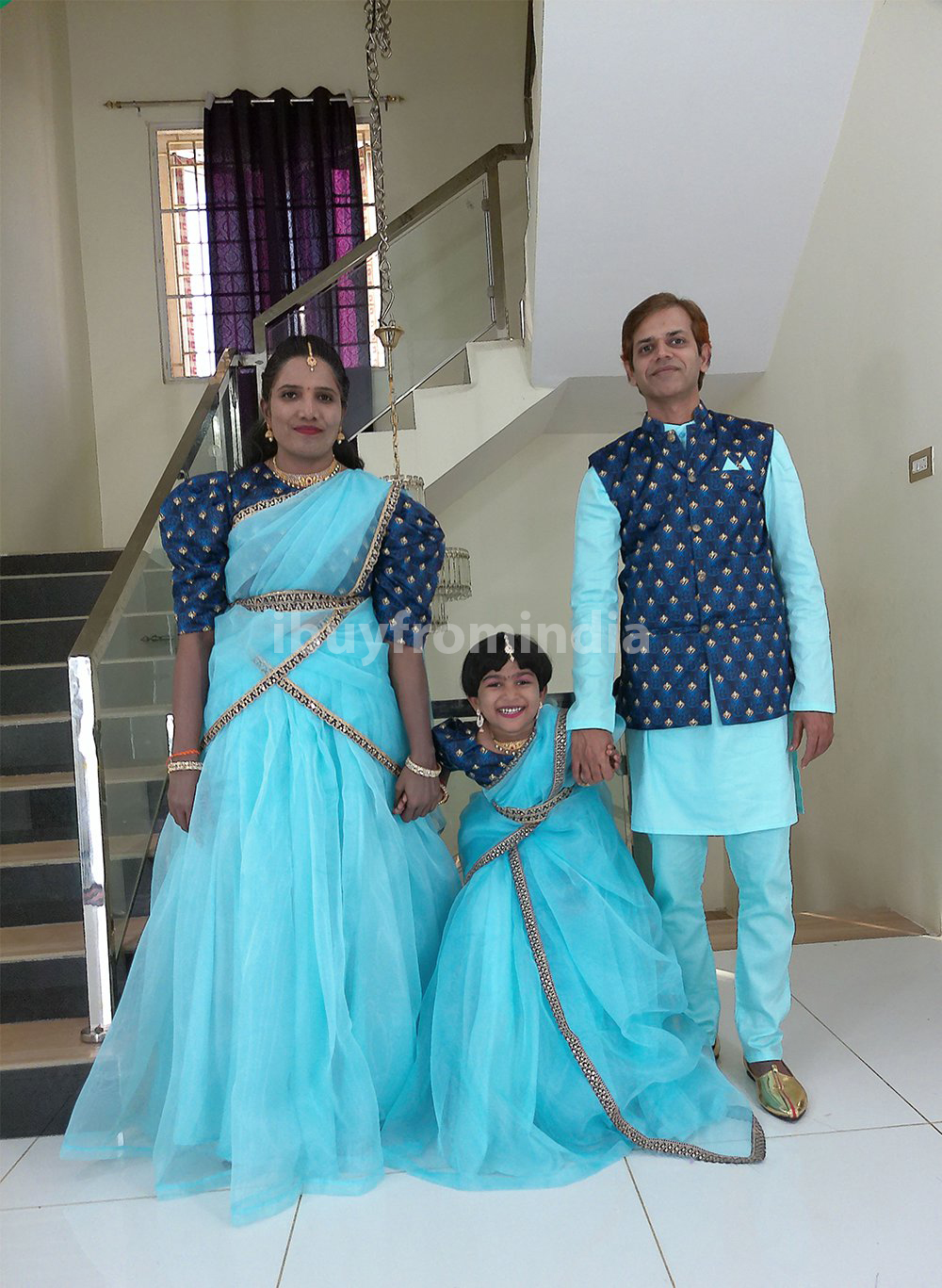 Family Matching Dress Set MOTHER DAUGHTER SON FATHER Twinning Dress IBUY-5BG Traditional Family Matching Dress for Birthday Theme