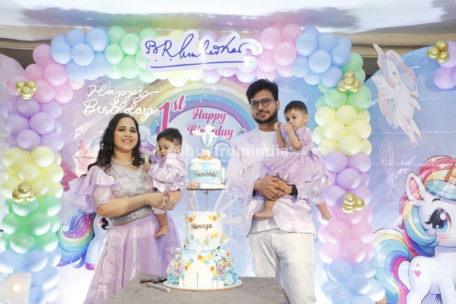 family matching dress for birthday party
