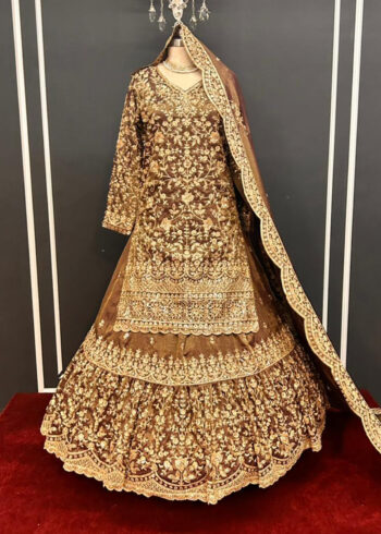 Farshi lehenga Bridal Gharara