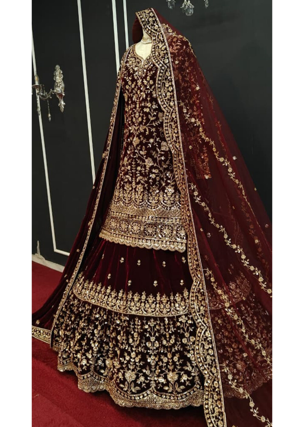 Farshi lehenga Bridal Gharara