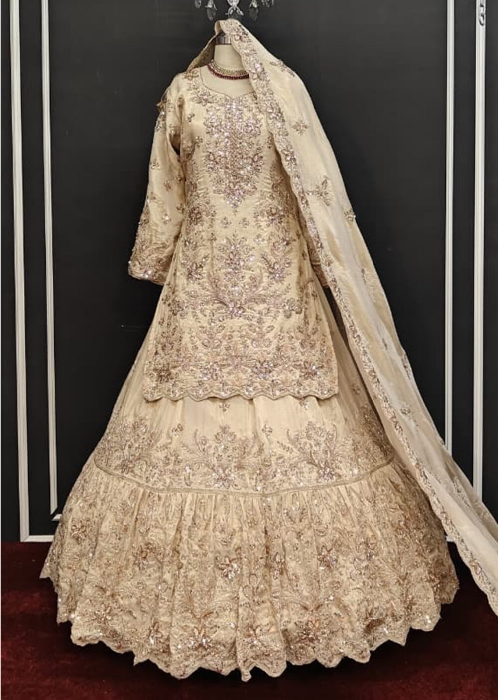 Farshi lehenga Bridal Gharara