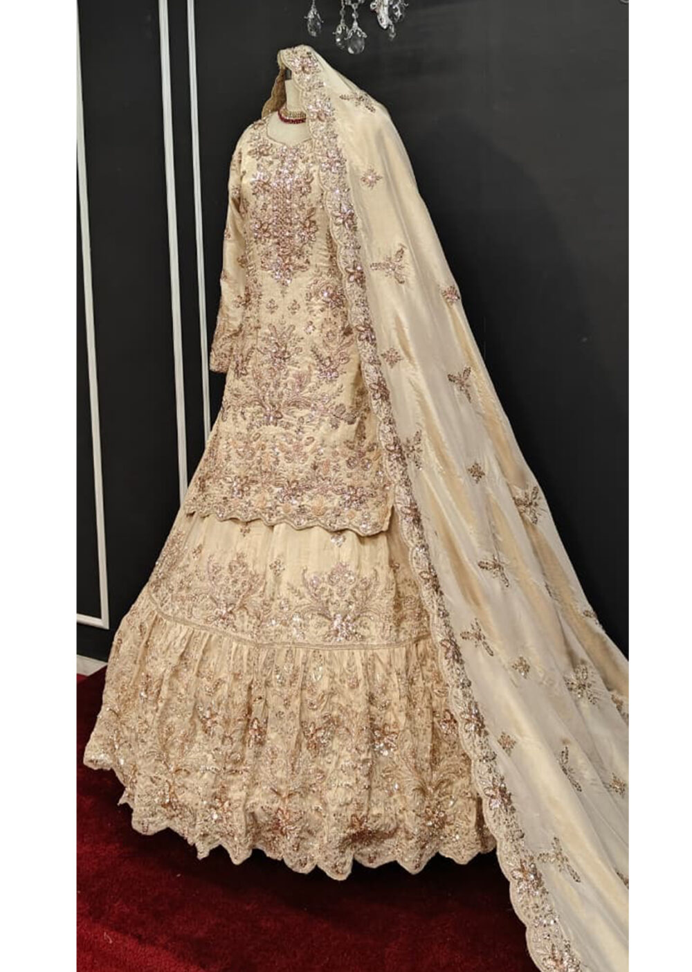 Farshi lehenga Bridal Gharara
